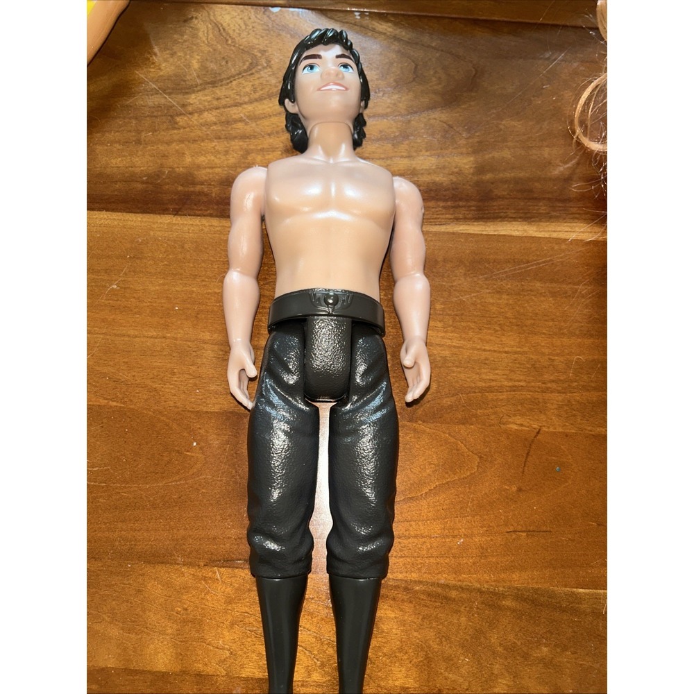 Disney Store Little Mermaid Prince Eric Doll Figure W/ Articulated arms Redress - Picture 1 of 5